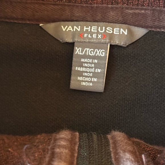 Van Heusen Turtleneck Sweater Men XL 1/4 Zip Preppy Western Golf Business - Picture 7 of 9